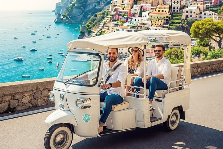 Amalfi Coast Ape Tuk-Tuk Tour from Sorrento & Positano: Private Coastal Drive