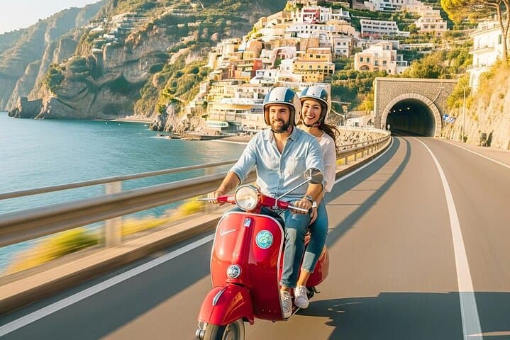 Vintage Vespa along the Amalfi Coast: Private Day Tour from Naples photo 1