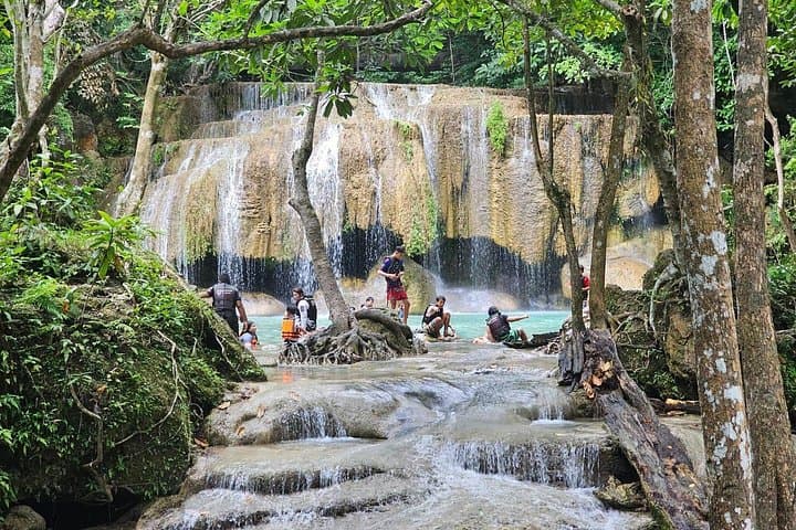 Erawan Waterfall & River Kwai Private Day Tour: Swim, History, and Boat Ride photo 1