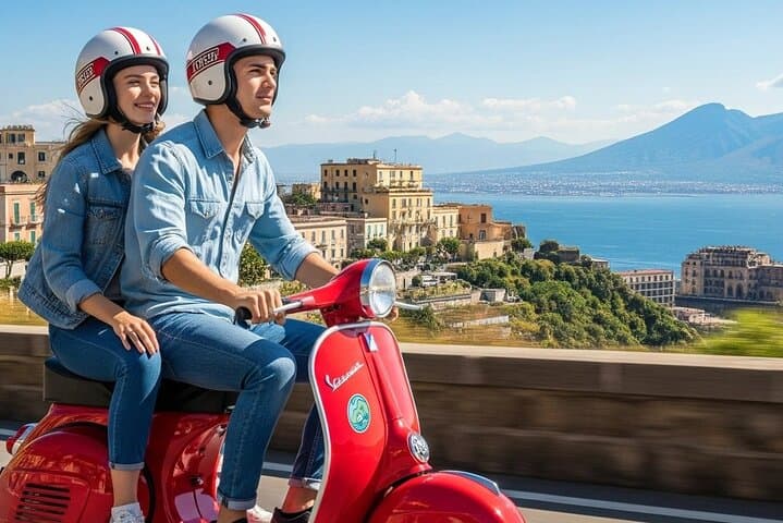 Naples Vespa Private Sightseeing Tour — Historic Centre, Seaside Castles & Panoramic Views