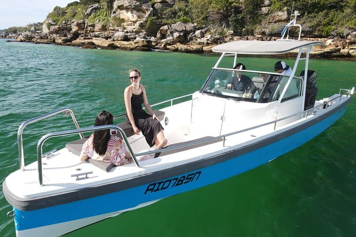Self-Drive Axopar Hire on Sydney Harbour — Luxury Boat Rental for 8