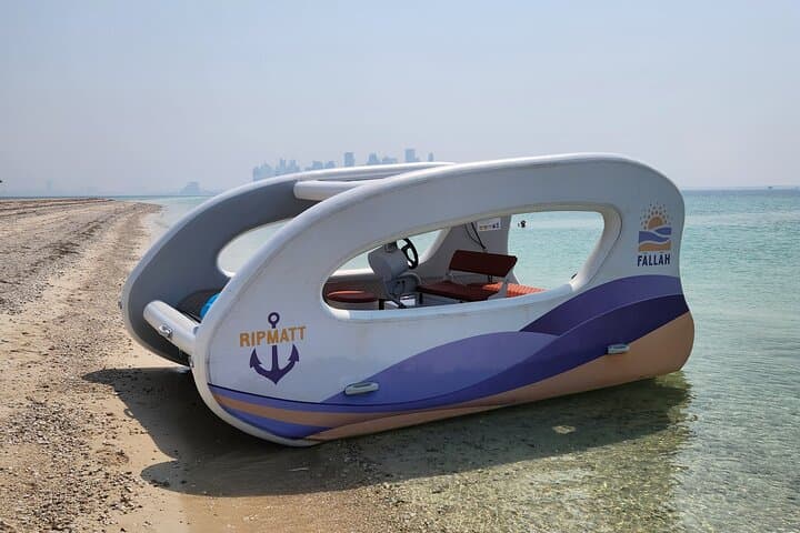 Eco Boat Adventure: Private Solar-Powered Boat Ride in Doha to Safliya Island photo 2