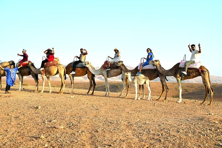 Agafay Desert Sunset Camel Ride & Moroccan Dinner near Marrakech