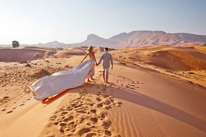 Red Dunes Desert Safari: Private 4-Hour Dubai Dune Bashing, Camel Ride & Falcon Experience photo 2