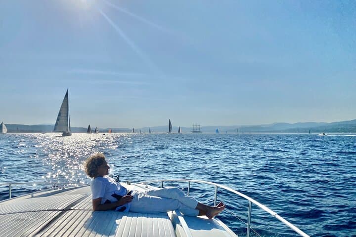 Saint-Tropez Private Sunset Yacht Charter in Baie de Canoubiers photo 6