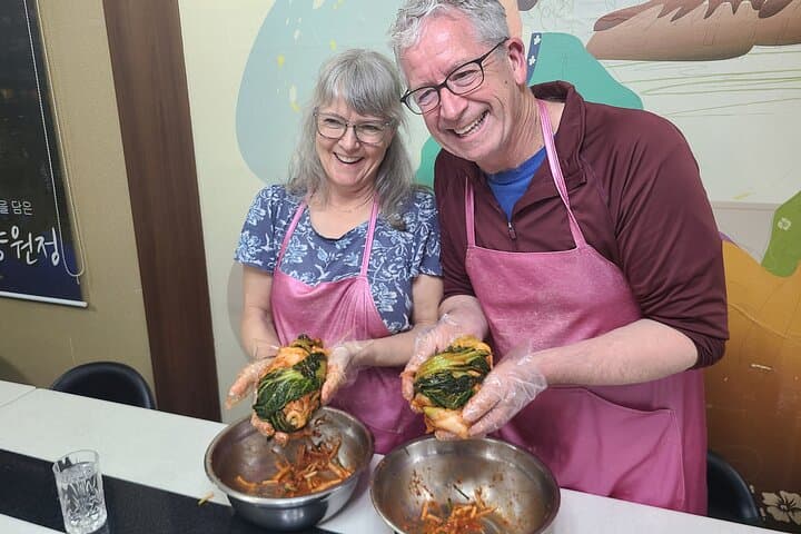 Hands-On Kimchi Making Class in Myeongdong — Make Cabbage & Cucumber Kimchi in Seoul