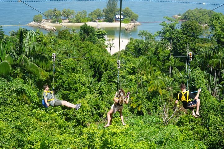 MegaZip Sentosa: Zipline Over Siloso Beach at 60km/h
