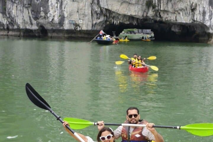 Halong Bay Full-Day Cruise: Kayaking Luon Cave, Sung Sot & Titov Island Sunset photo 4