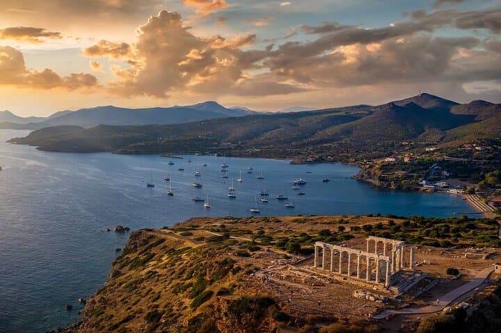 Cape Sounio Sunset & Vouliagmeni Lake: Luxury Private Half-Day from Athens photo 1