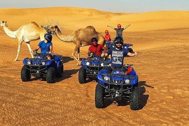Dubai Desert ATV & Dune Buggy Adventure — Quad Bikes, Camels & Photo Stops