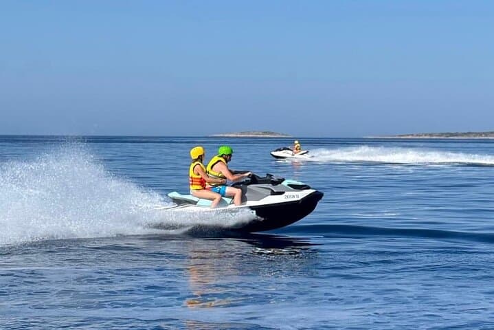 Jet Ski Safari: Blue Lagoon & Underwater Museum from Čiovo
