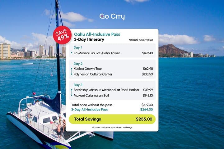 Oahu All-Inclusive Pass: 45+ Top Things to Do with Go City photo 2