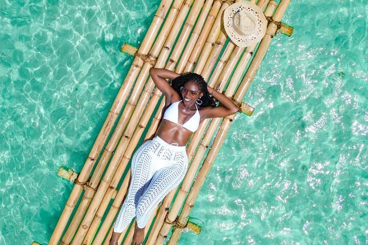 Bamboo Raft Drone Photoshoot on Barbados South Coast photo 4