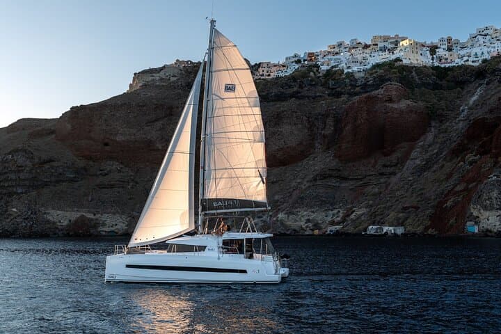 Santorini 5-Hour Semi-Private Catamaran Tour with BBQ Lunch & Hot Springs photo 2