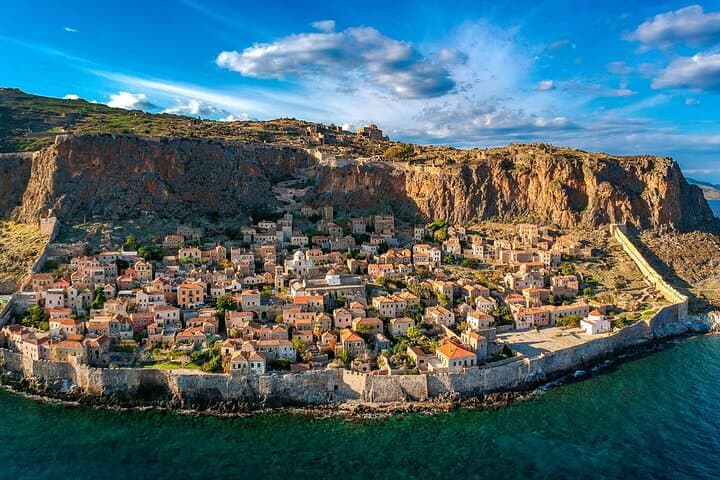 8-Day E-Bike Tour Through the Untamed Mani: Monemvasia, Elafonisos & Diros Caves