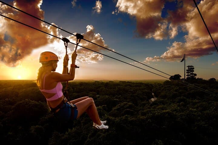 Xplor Fuego Night Adventure: Ziplines, Amphibious Vehicles & Underground Rivers in Riviera Maya photo 4