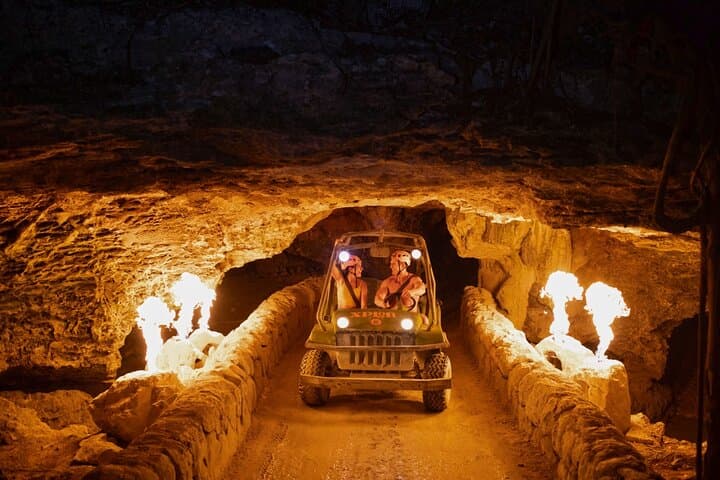 Xplor Fuego Night Adventure: Ziplines, Amphibious Vehicles & Underground Rivers in Riviera Maya photo 3