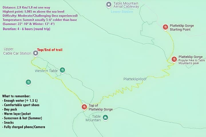 Table Mountain Hike: Platteklip Gorge Summit Trek from Cape Town photo 2