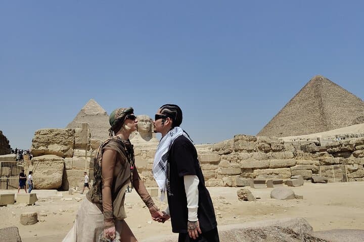 Giza Pyramids & Sphinx Guided Tour — Camel Ride, Grand Museum & Nile Walk photo 5