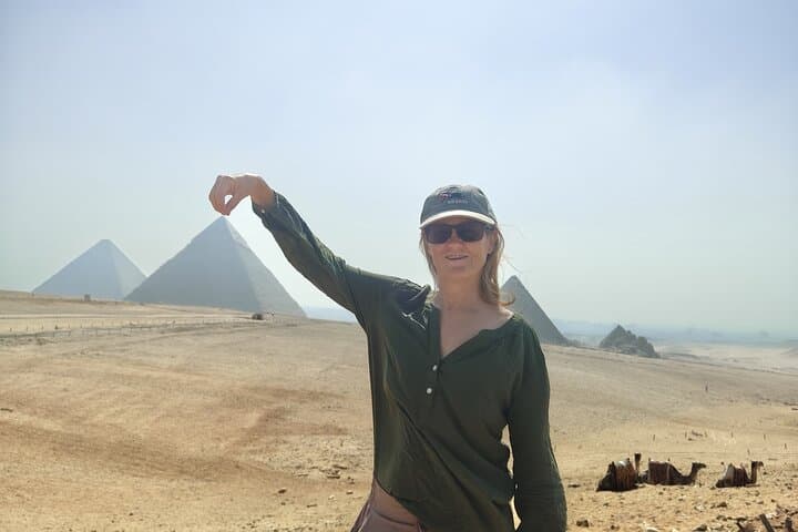 Giza Pyramids & Sphinx Guided Tour — Camel Ride, Grand Museum & Nile Walk photo 6