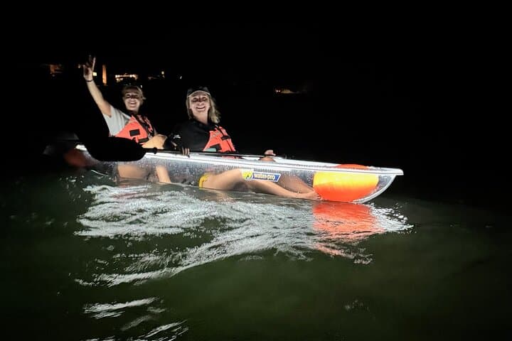 Clear Kayak Bioluminescence Tour in Holbox — Paddle the Glowing Sea