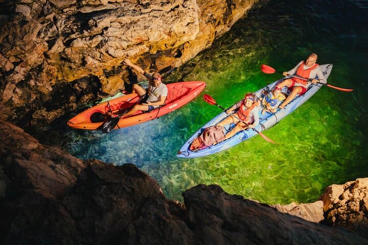 Glow Kayak Night Tour in Pula — Blue Cave & Underwater Lights