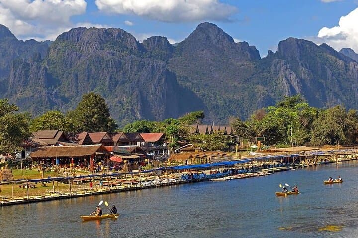 Vang Vieng Kayaking: Nam Song River Khmu Village Rapid & Float Tour photo 2