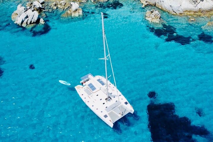 Private Mykonos Catamaran Cruise to Delos & Rhenia with Meals and Drinks photo 2