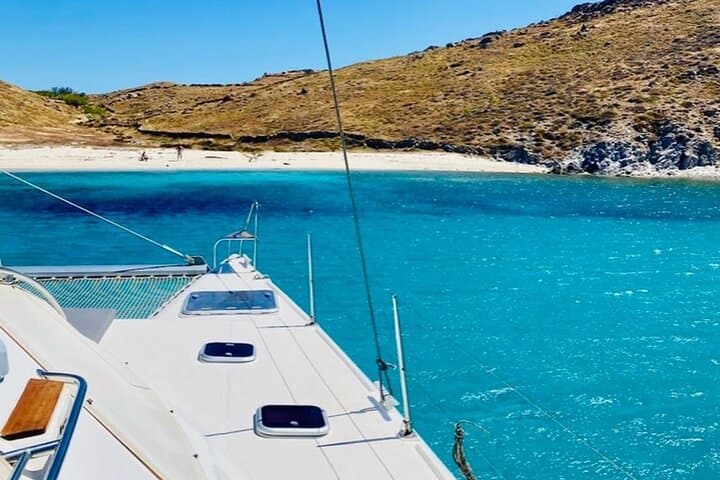 Private Mykonos Catamaran Cruise to Delos & Rhenia with Meals and Drinks photo 4