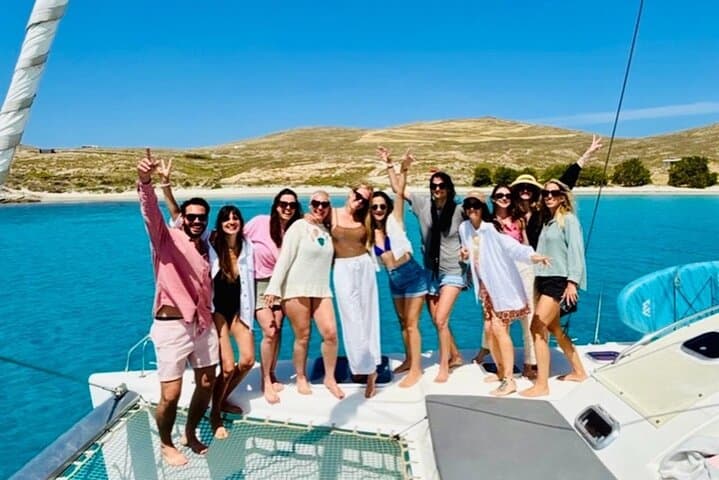 Private Mykonos Catamaran Cruise to Delos & Rhenia with Meals and Drinks photo 5