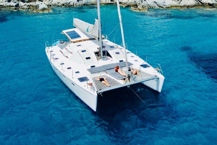 Mykonos Catamaran Cruise — Day & Sunset Tour with Onboard Meal and Drinks photo 1