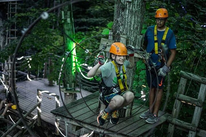 MoonTrek Nighttime Aerial Adventure: Forest Zipline Obstacle Course Under the Stars photo 2