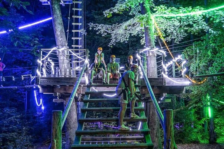 MoonTrek Nighttime Aerial Adventure: Forest Zipline Obstacle Course Under the Stars photo 5