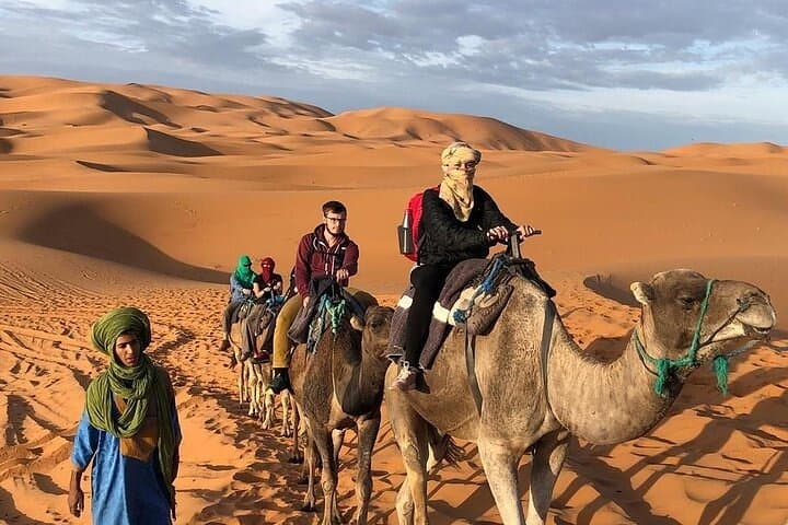 Marrakech to Fes: 3-Day Sahara Camel Trek & Erg Chebbi Camp