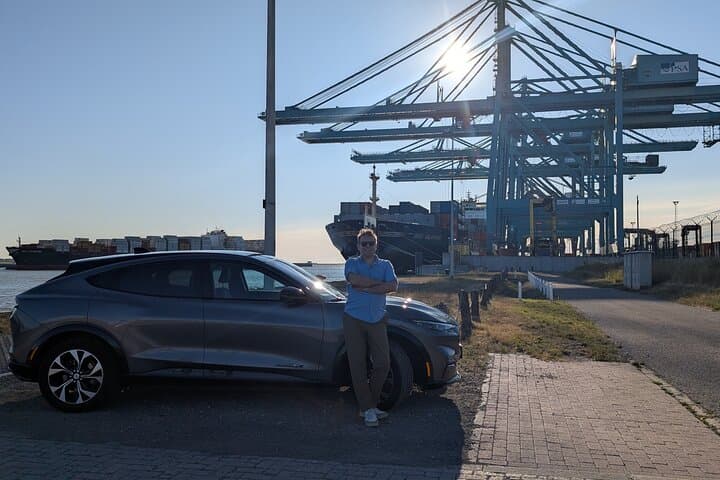 Antwerp Port Private Car Tour: Insider Drive to Deurganckdok, Lillo & Kuifeend