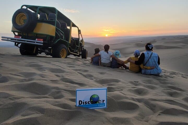 Sunset at Huacachina Oasis: Dune Buggies & Sandboarding Near Ica