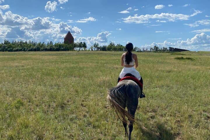 2-Day Mounted Journey from Nur-Sultan: Kabanbai Batyr Mausoleum & River Nura photo 2