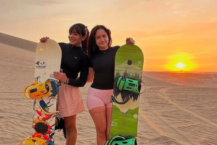 Huacachina Sandboarding School: Professional Sandboarding & Dune Buggy Adventure from Lima