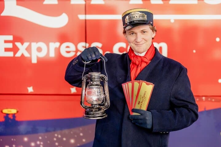 Ride the North Pole Express: NYC Holiday Lights Bus Tour with Santa