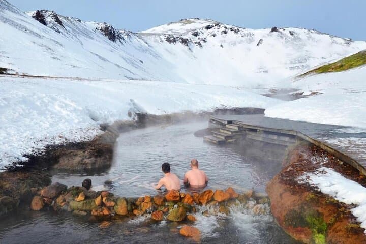 Northern Lights Hike to Reykjadalur Hot River: Night Hike & Hot Spring Soak from Reykjavik photo 3