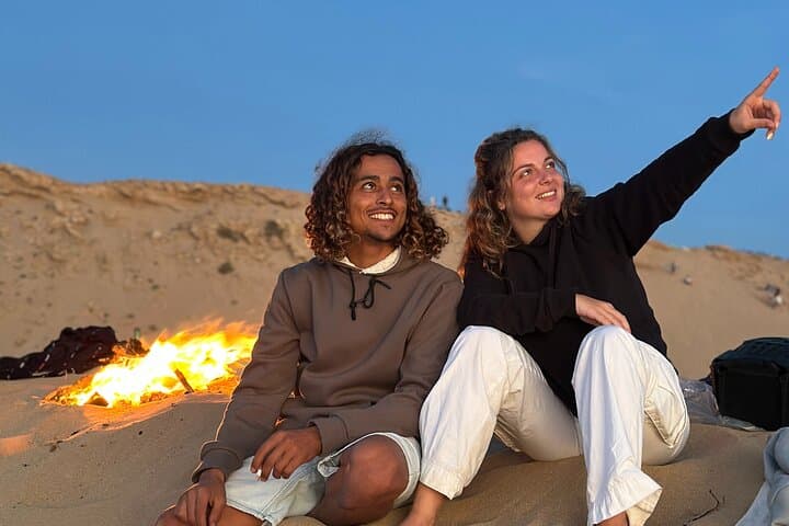 Sunset Sandboarding at Timlaline Dunes near Agadir