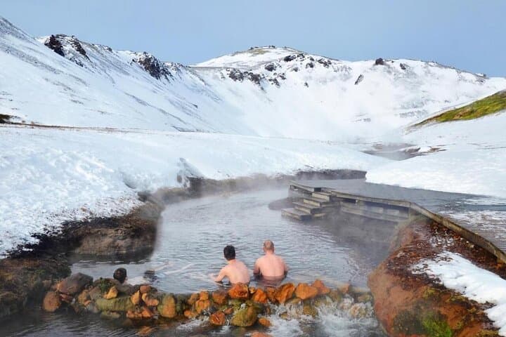 Night Hike to Reykjadalur Hot River: Private Northern Lights Experience from Reykjavík photo 3