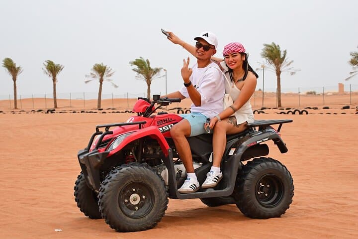 Red Dunes Quad-Bike Self-Drive and Camel Trekking Experience in Dubai