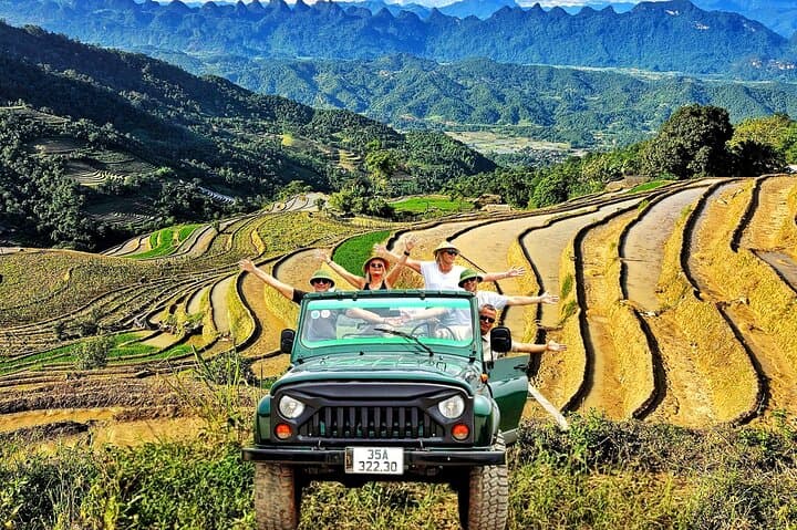 Ha Giang Half-Day Jeep Tour: Khuoi My Rice Terraces & Emerald Waterfall photo 1