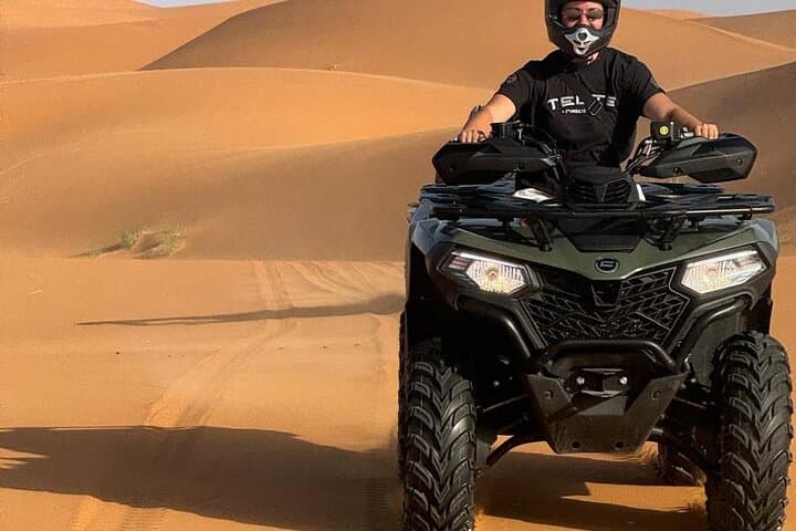 One-Hour Merzouga Quad Bike Ride Across Erg Chebbi Dunes