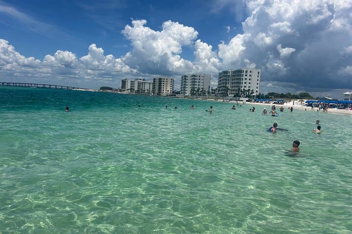 Destin Crab Island Pontoon Charter: 4-Hour Double-Decker with Slides photo 5