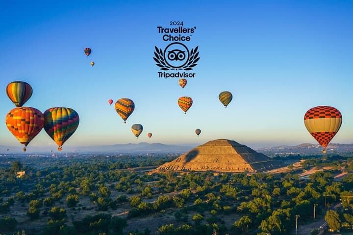 Sunrise Hot Air Balloon Over Teotihuacan: Cave Breakfast & Pyramid Views