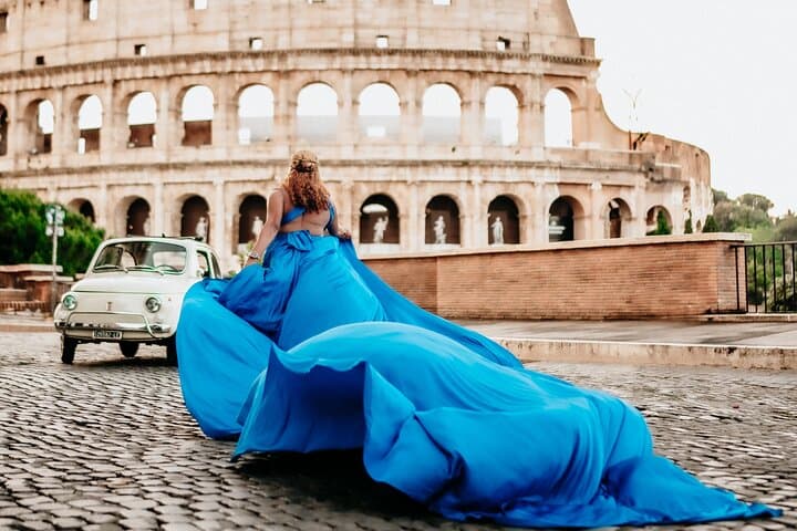 Rome Fiat 500 Vintage Car Tour & Photoshoot — Colosseum to Gianicolo (90 min) photo 3