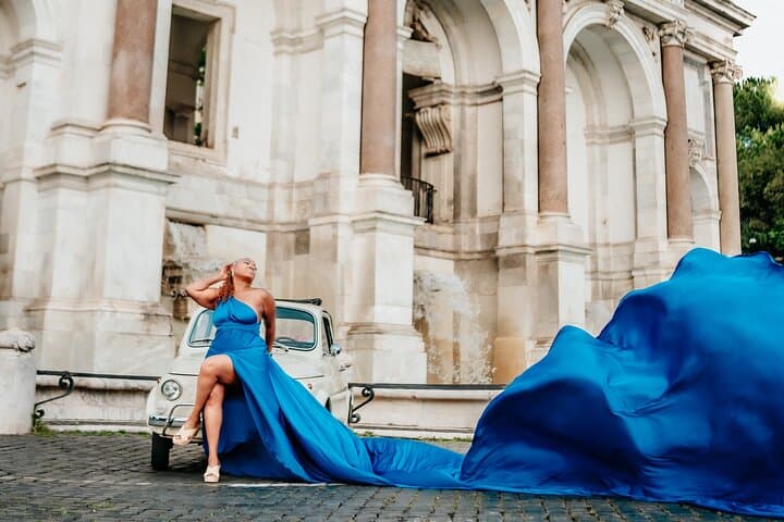 Rome Fiat 500 Vintage Car Tour & Photoshoot — Colosseum to Gianicolo (90 min)
