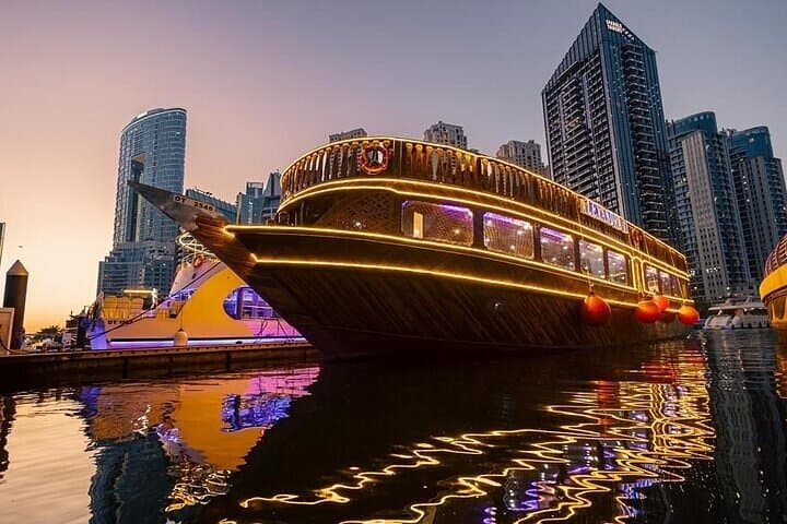 Dubai Marina Dhow Dinner Cruise: Evening Buffet & Tanoura Show photo 2